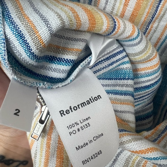 Reformation 100% linen Romper size 2 - Picture 7 of 7